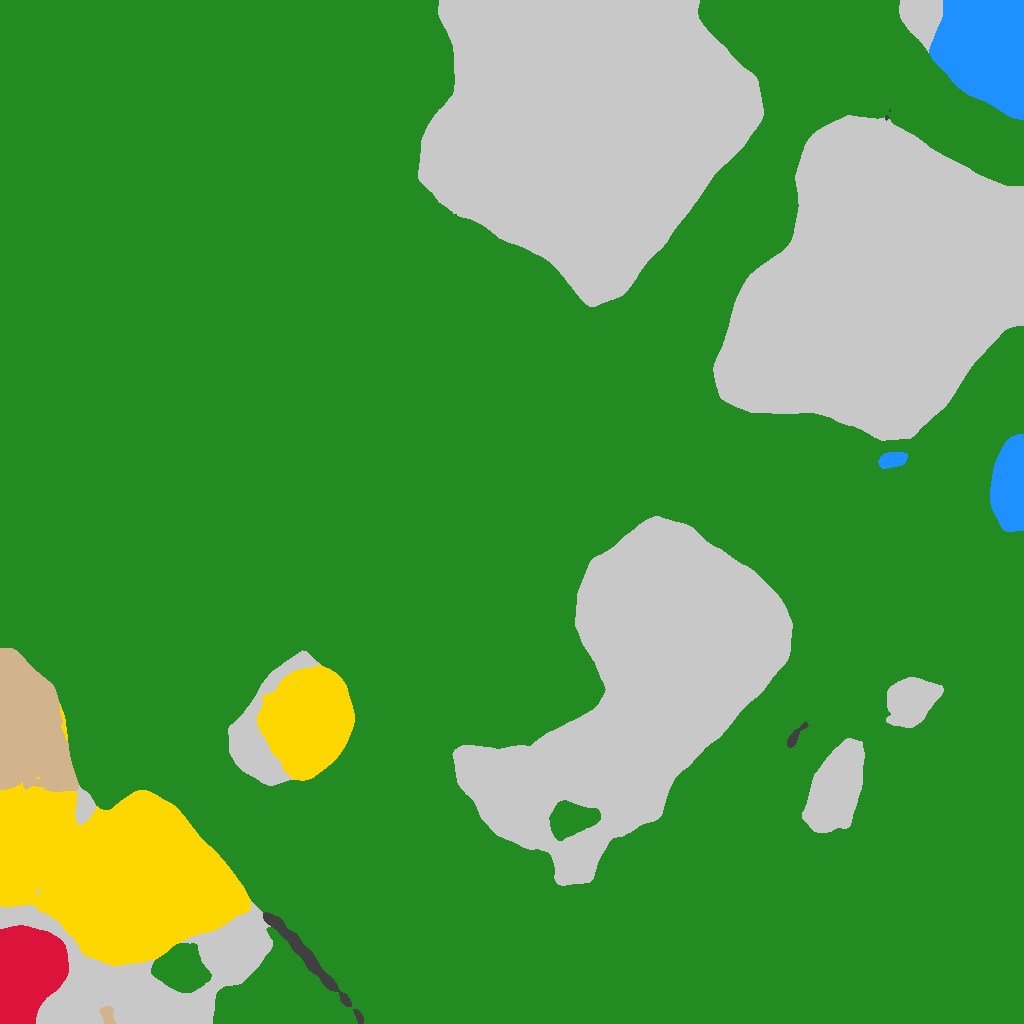 Colored class mask for tile 3546